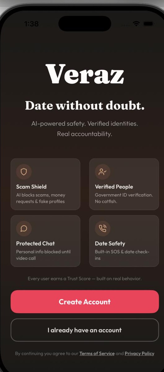 Veraz Dating app preview